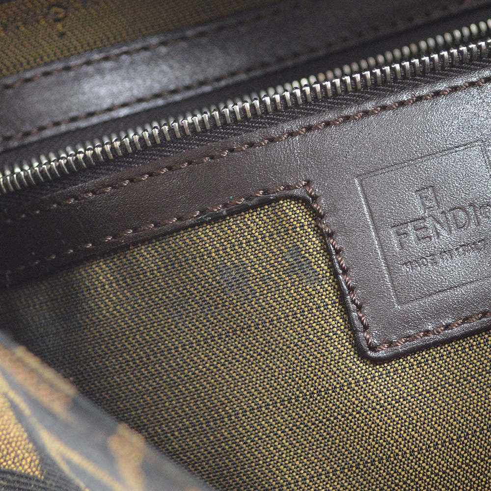 FENDI Brown Zucca Baguette Handbag 112824 - Picture 8 of 10